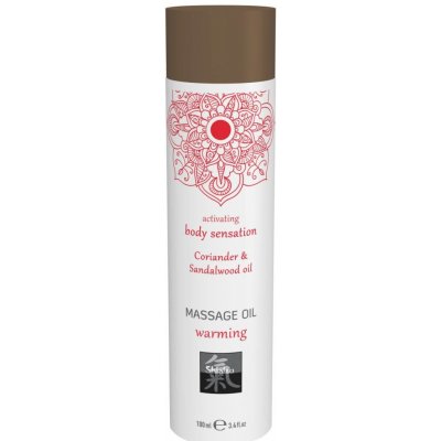 Shiatsu warming hřejivý koriand & santalové dřevo Masážní olej 100 ml – Zboží Dáma