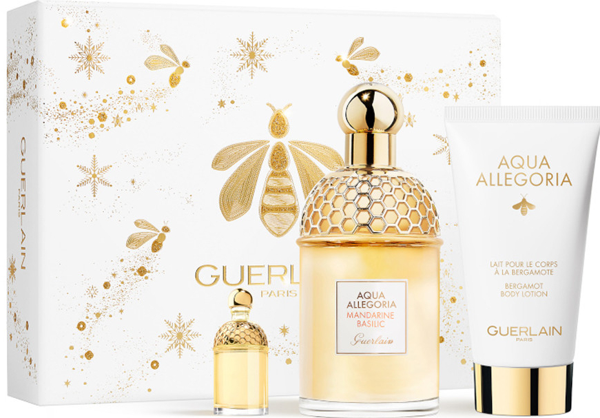 Guerlain Aqua Allegoria Mandarine Basilic EDT 125 ml + EDT 7,5 ml + tělové mléko 75 ml dárková sada