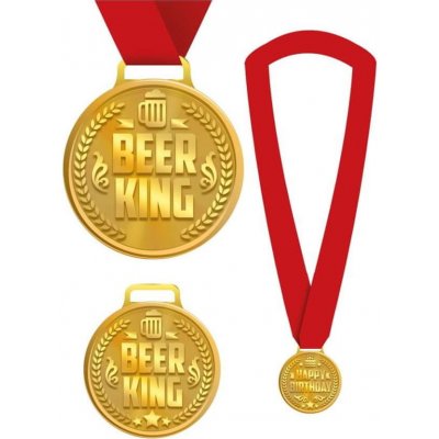 Párty medaile Beer King pivní král pivo Rozlučka se svobodou – Zboží Mobilmania