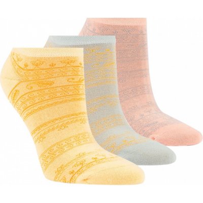 RS dámské jemné letní bavlněné sneaker ponožky mix barev
