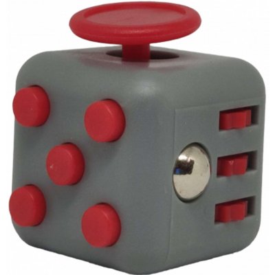 Fidget Cube antistresová kostka šedo-červená od 68 Kč - Heureka.cz