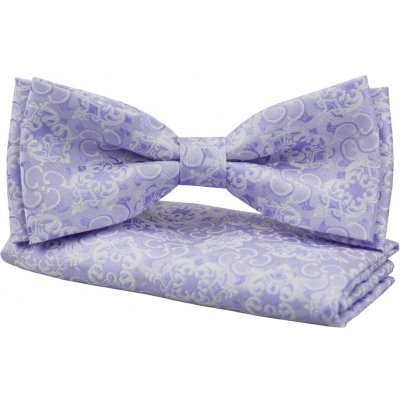 Quentino vzorovaný pánský s kapesníčkem PMKVMF světle modro fialový – Zboží Mobilmania