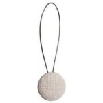 Vesna | Dekorační magnetická spona na závěsy kulatá KNIT bílá – Hledejceny.cz