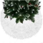 Koberec pod vánoční stromeček 72 cm bílý