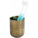 Wenko kelímek na zubní kartáčky Rivara zlatá – Zboží Dáma