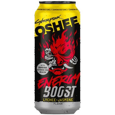Oshee Cyberpunk Energy Boost - Liči a Jasmín 0,5 l