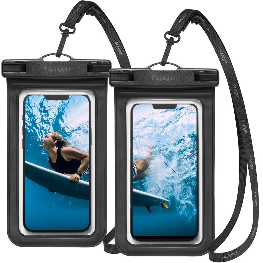 Pouzdro Spigen Aqua Shield WaterProof Case A601 2 Pack černé