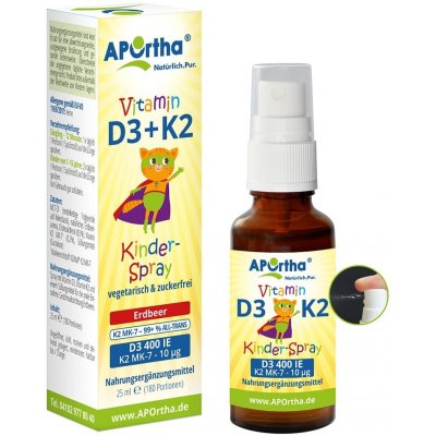 Aportha Vitamín D3 + K2 pro děti 25 ml – Hledejceny.cz