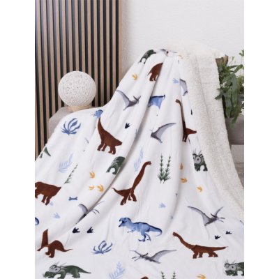 MKLuzkoviny.cz Beránková deka mikroplyš Exclusive Dinosauři 150x200 – Hledejceny.cz