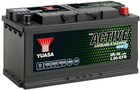 Yuasa YBX Active 12V 100Ah 850A L36-EFB
