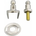 Patentka - LIFT-THE-DOT®, poniklovaná mosaz Provedení: spodní díl do lodě závit – Sleviste.cz