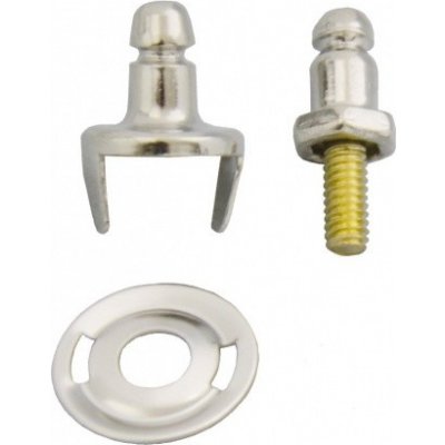 Patentka - LIFT-THE-DOT®, poniklovaná mosaz Provedení: spodní díl do lodě závit – Sleviste.cz