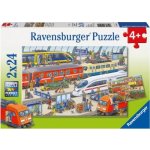 Ravensburger Ruch na nádraží 2 x 24 dílků – Zboží Mobilmania