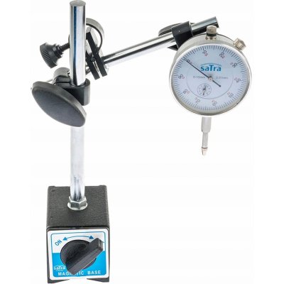 SATRA Magnetický stojan, stativ + úchylkoměr, rozsah 0 - 10 mm - SATRA S-MAHO2 – Sleviste.cz