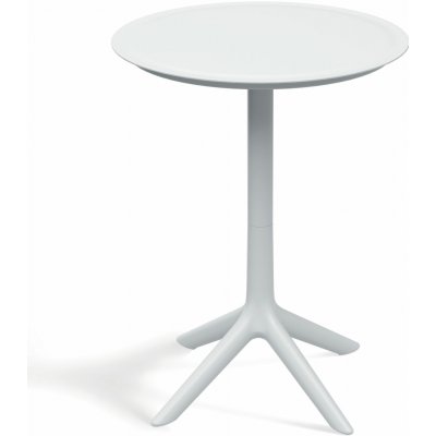 Lazy Momo Výsoký kulatý barový stolek RIMO 570x570x745 mm Bílá – Zboží Dáma