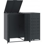 vidaXL Box na odpadky pro 2 tuny antracit 138x79x117 cm ocelový – Zboží Dáma