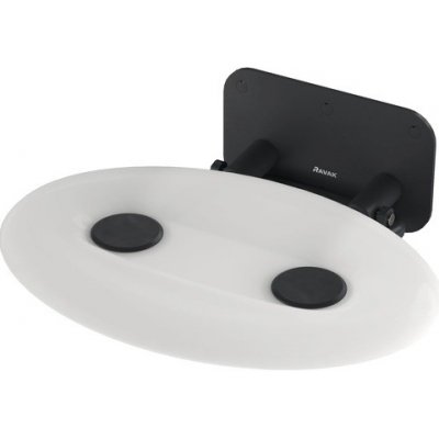 Ravak Sedátko do sprchy OVO-P II-OPAL/BLACK B8F0000057 – Zboží Dáma