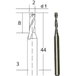 Proxxon 28759 Tvrdokovová spirálová fréza 2 mm