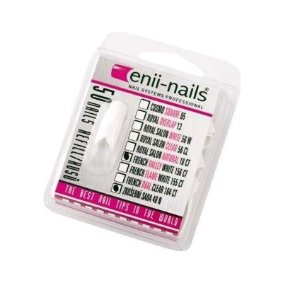 Enii Nails French valley white zkušební sada 40 ks – Zboží Mobilmania