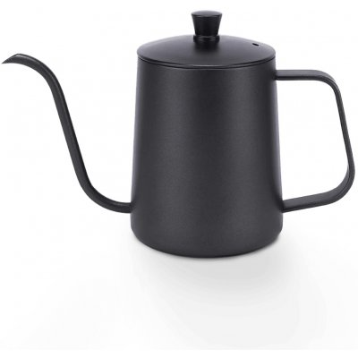 kawio kawio Konvice na kávu s husím hrdlem černá 600 ml – Sleviste.cz