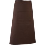 Premier Workwear Dlouhá zástěra do pasu s kapsou Hnědá – Hledejceny.cz