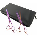 Olivia Garden Rainbow Edition Sada kadeřnických nůžek 5,75" a efilačních nůžek 6,35" SilkCut R5.75/6.35 – Zboží Dáma