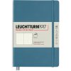 Poznámkový blok Leuchtturm1917 Medium Tečkovaný zápisník A5 Softcover Stone Blue