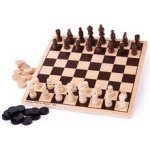 Desková hra Bigjigs - Šachy a dáma BJ789 – Sleviste.cz