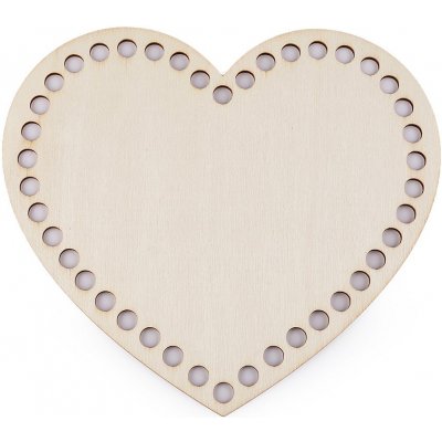 Prima-obchod Dno na pletení / výrobu košíků srdce 15x17 cm přírodní sv. – Zboží Dáma