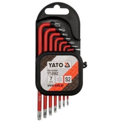 Sada YATO klíčů TORX s otvorem 7 ks (YT-0562)