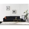 Pohovka Atelier del Sofa 4-Seat Sofa Line With Side TableBlack Black Gold