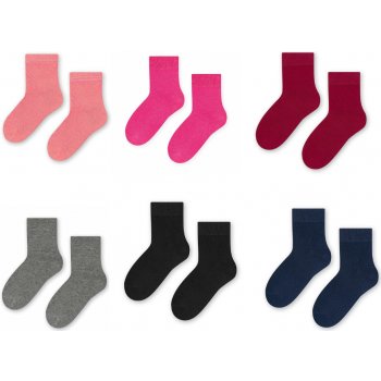 Steven Dětské bavlněné ponožky Art. 146 různé barvy Meruňková