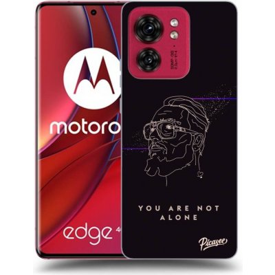 Picasee silikonové Motorola Edge 40 - You are not alone černé