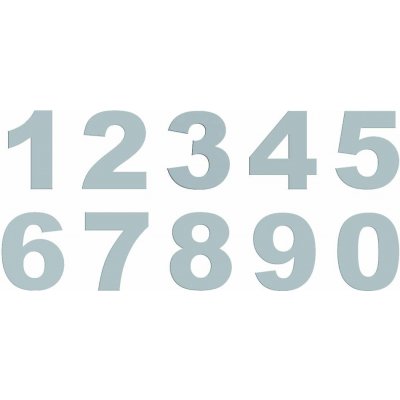 Nerez čísla samolépící Čísla: 8496A Domovní číslo 9 – Sleviste.cz