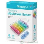 SimplyMED Týdenní dávkovač léků otevírací model 21010 – Hledejceny.cz