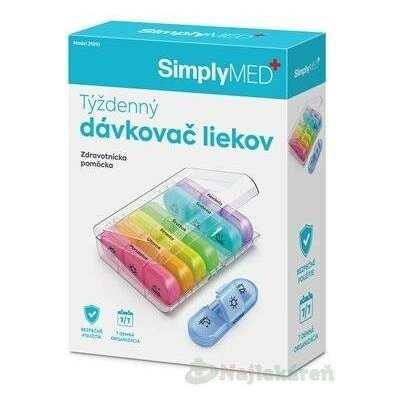 SimplyMED Týdenní dávkovač léků otevírací model 21010 – Hledejceny.cz