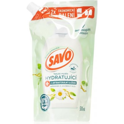 Savo tekuté mýdlo s antibakteriální složkou Heřmánek & Jojobový olej náhradní náplň 500 ml – Zbozi.Blesk.cz