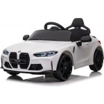 BMW M4 elektrické autíčko 2x45W Eva kůže bílá – Zboží Dáma