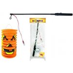 Lampion dýně Halloween 15 cm se svítící hůlkou 39 cm – Zboží Mobilmania