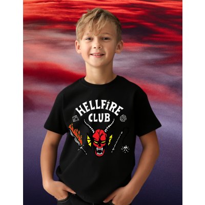 Dětské tričko Hellfire club Černá – Hledejceny.cz