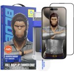 Blueo 3D Full Display zakřivené HD sklo s aplikátorem Pro iPhone 16 Pro iPhone 17 iPhone 17 Pro černé 162551 – Zboží Živě