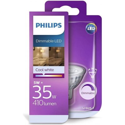 Philips LED Stmívatelná žárovka GU5,3/5W/12V 4000K P5012 – Zboží Živě