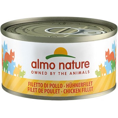 Almo Nature Cat s kuřecím filetem 6 x 70 g