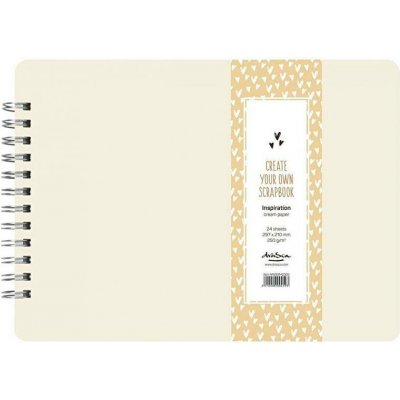 Drasca Art Drasca Album kroužkové Scrapbook Inspiration A4 (250 g/m2, 24 listů) - krémové – Zboží Živě