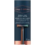 Gillette King Double Edge + 4 ks hlavic – Zboží Dáma