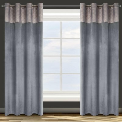 Design 91 ZATEMŇOVACÍ ZÁVĚS NA KROUŽCÍCH AGNES 140X250 CM GRAFITOVÁ – Hledejceny.cz