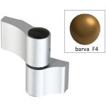 WALA Dveřní pant WX 2-dílný asymetrický 67 mm bronz F4-W4 – Zboží Mobilmania