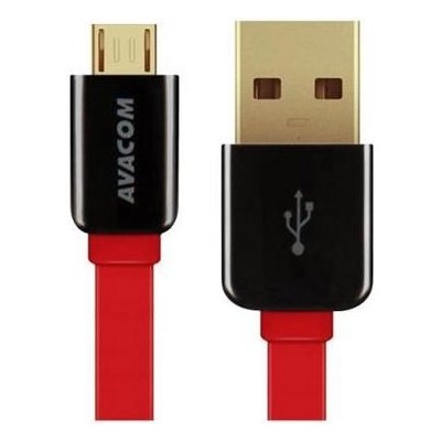 Avacom DCUS-MIC-40R USB - Micro USB, 40cm, červený – Zbozi.Blesk.cz