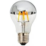 Optonica LED žárovka A60 E27 Skleněná stříbrná 4W Teplá bílá – Hledejceny.cz