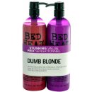 Kosmetická sada Tigi Bed Head Dumb Blonde šampon 750 ml + Blonde Reconstructor šampon a kondicionér pro poškozené blond vlasy 750 ml dárková sada